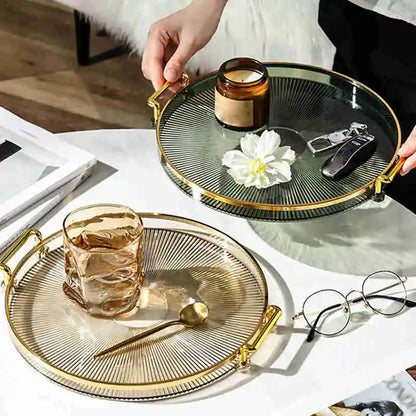 Round Plate Storage Tray