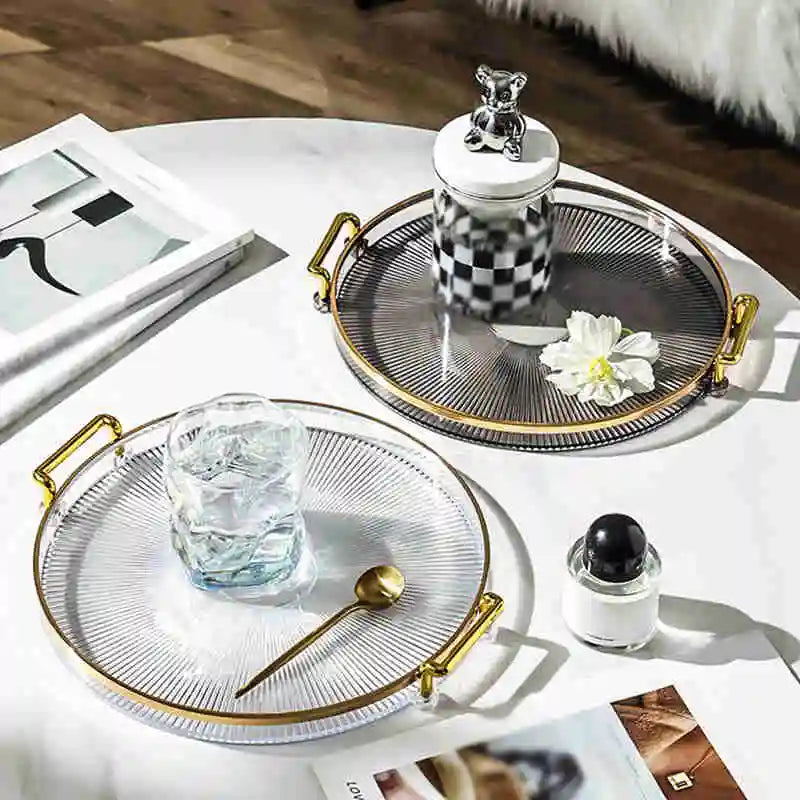 Round Plate Storage Tray