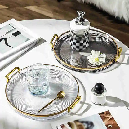 Round Plate Storage Tray
