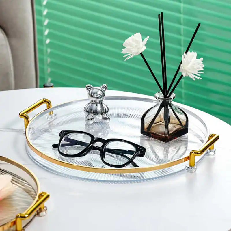 Round Plate Storage Tray
