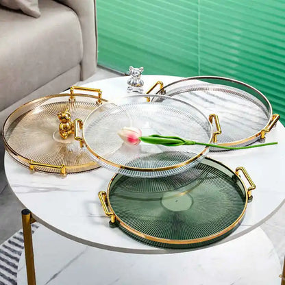 Round Plate Storage Tray