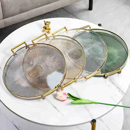 Round Plate Storage Tray