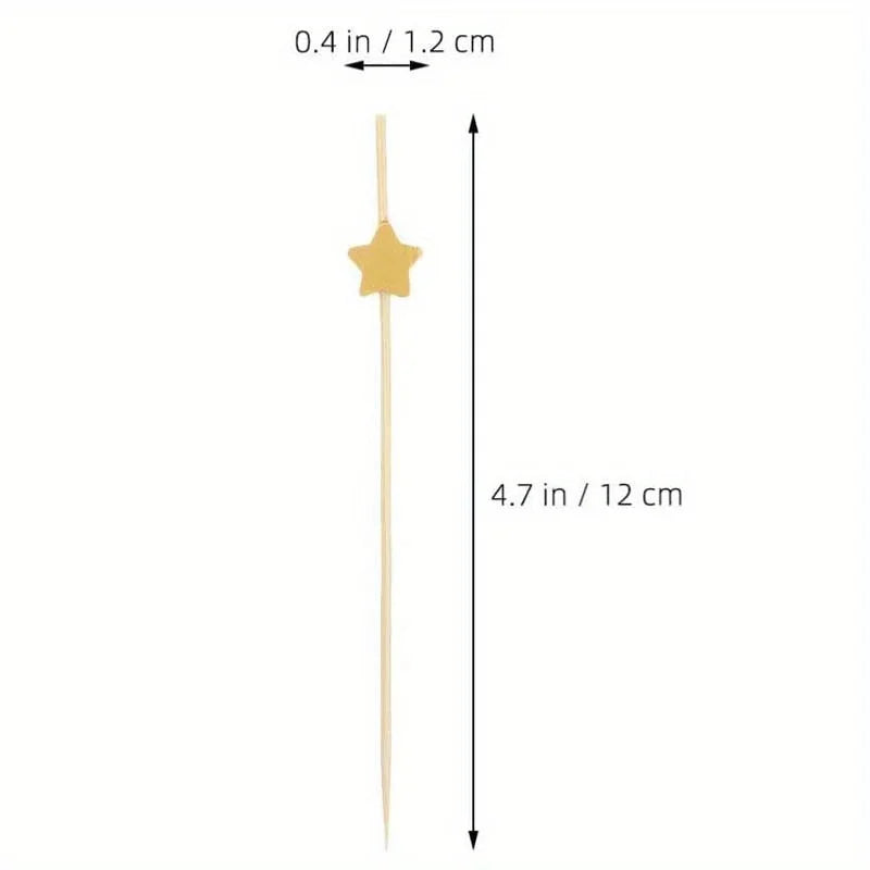 100Pcs Disposable Cocktail Picks
